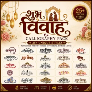 Subh Vivah Calligraphy Pack