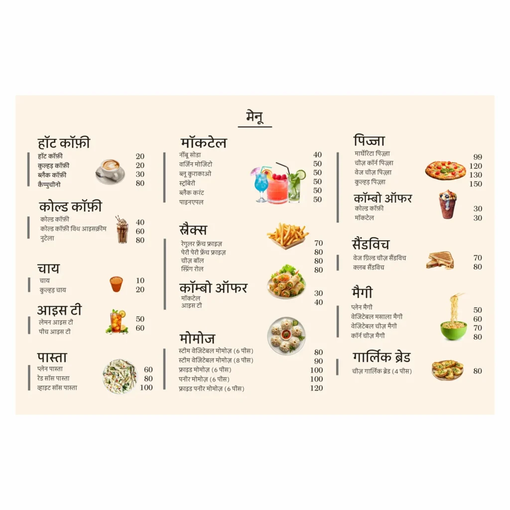 Premium Acrylic Display Menu Card Stand CDR