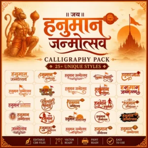 Hanuman Janmotsav Hindi Calligraphy Pack