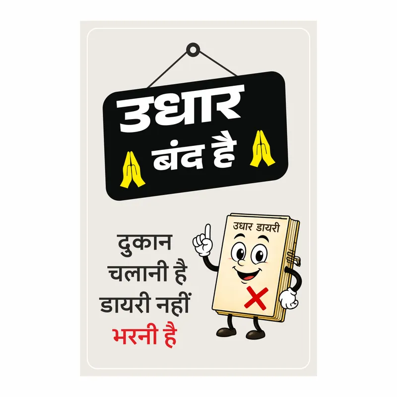Udhar Band Hai Poster CDR – Diary Design